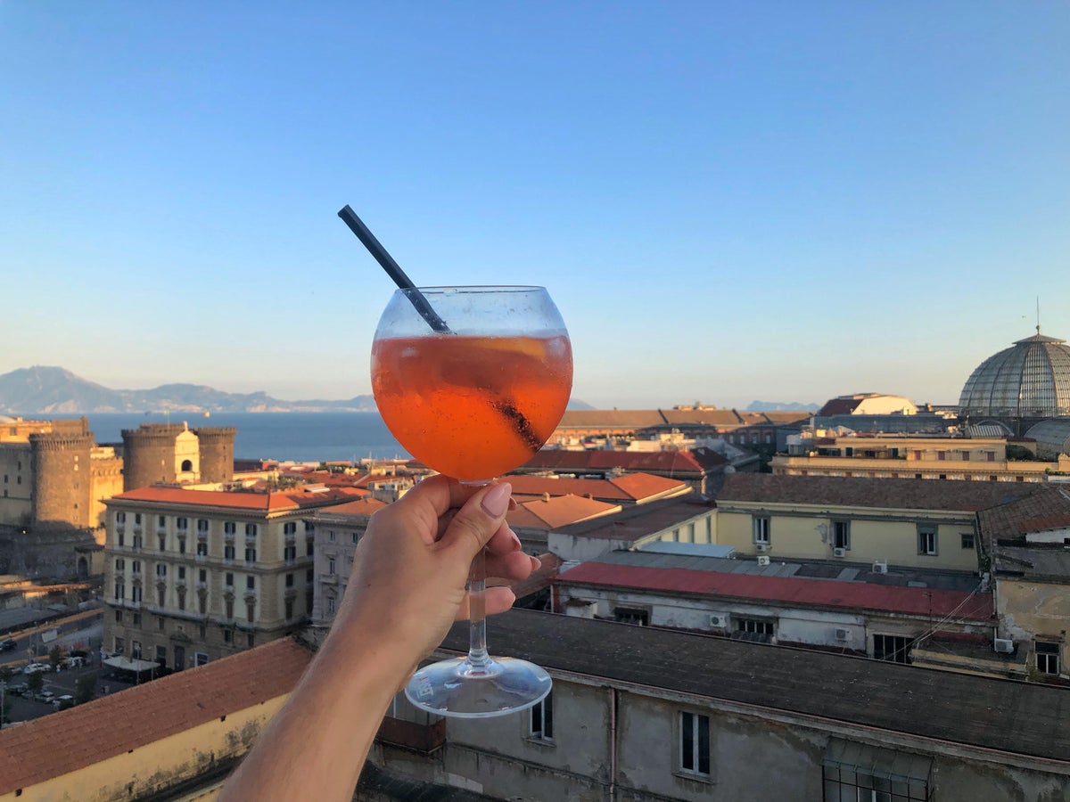 Aperol Spritz in Naples Italy