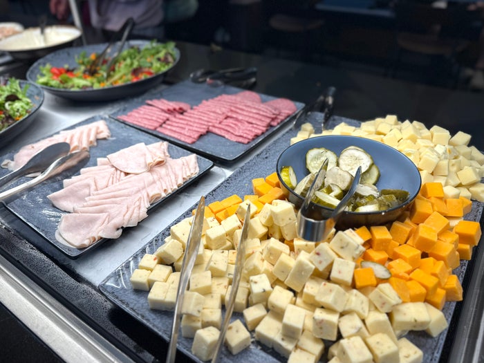 Atlanta ATL American Express Centurion Lounge buffet cold cuts Atlanta ATL American Express Centurion Lounge buffet cold cuts