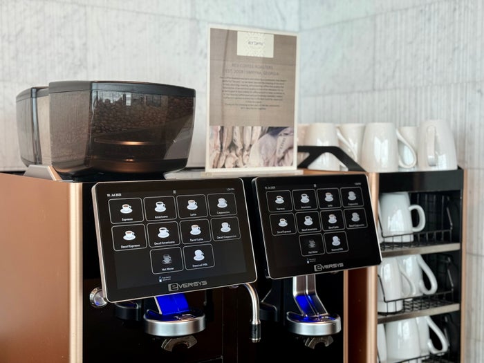 Atlanta ATL American Express Centurion Lounge coffee machine Atlanta ATL American Express Centurion Lounge coffee machine