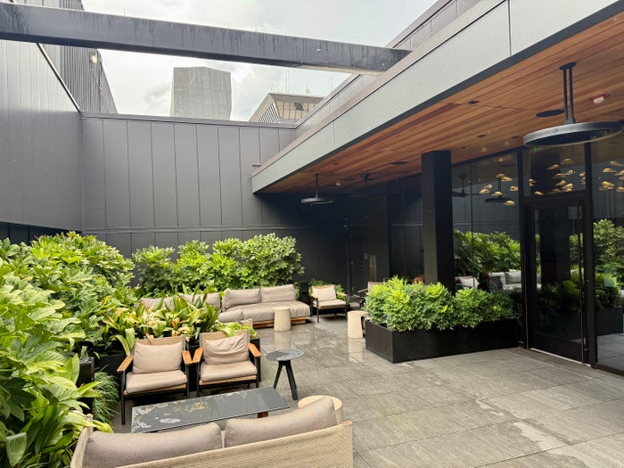 Atlanta ATL American Express Centurion Lounge inside terrace Atlanta ATL American Express Centurion Lounge inside terrace