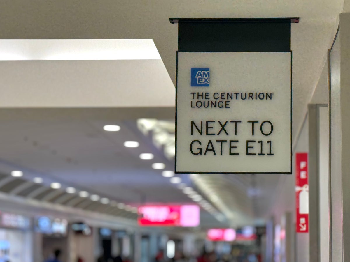 Atlanta ATL American Express Centurion Lounge next to gate E11