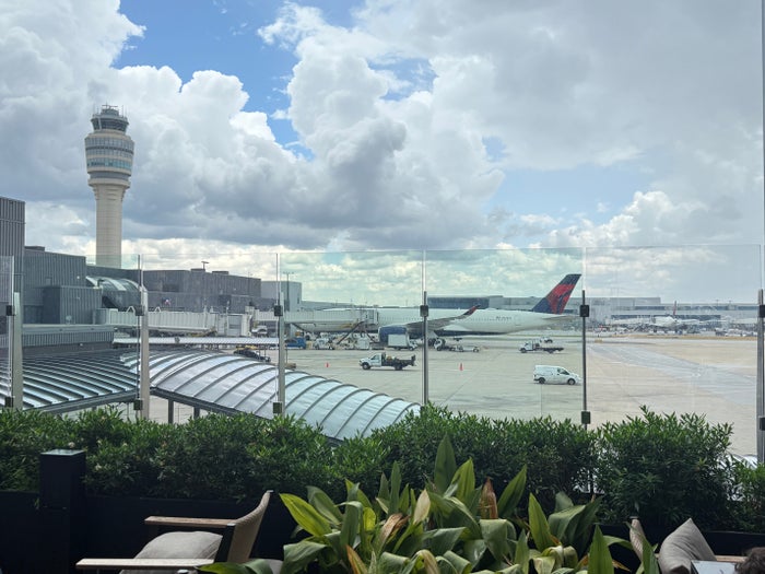 Atlanta ATL American Express Centurion Lounge terrace Atlanta ATL American Express Centurion Lounge terrace