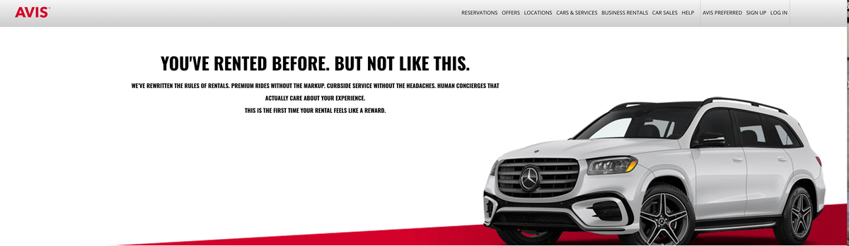 Avis First Homepage
