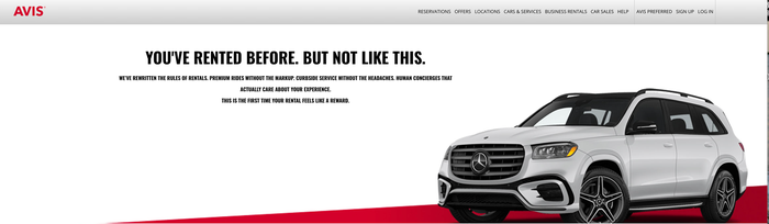 Avis First Homepage Avis First Homepage