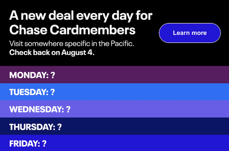 Chase United cardholders deals teaser August 2025