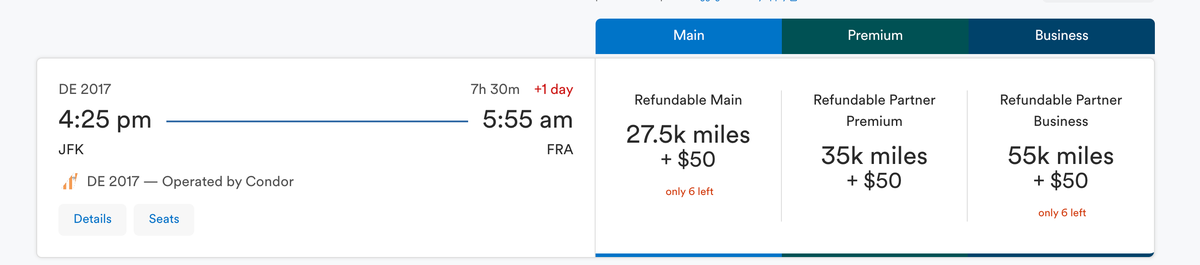 Condor alaska booking example