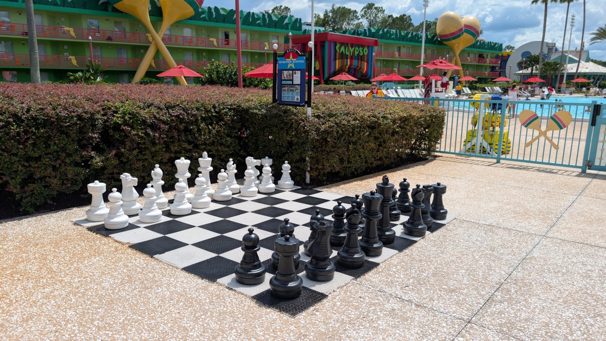 Disney's All Star Music Resort amenities chess game