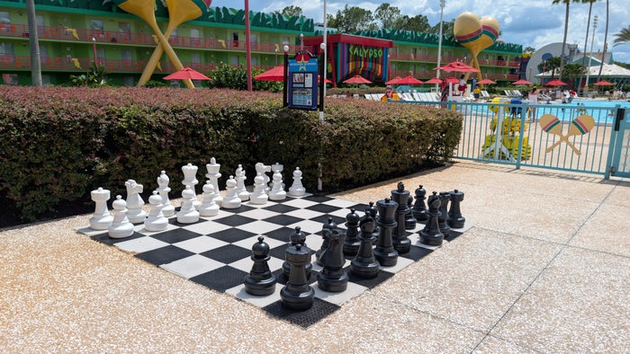 Disney's All Star Music Resort amenities chess game