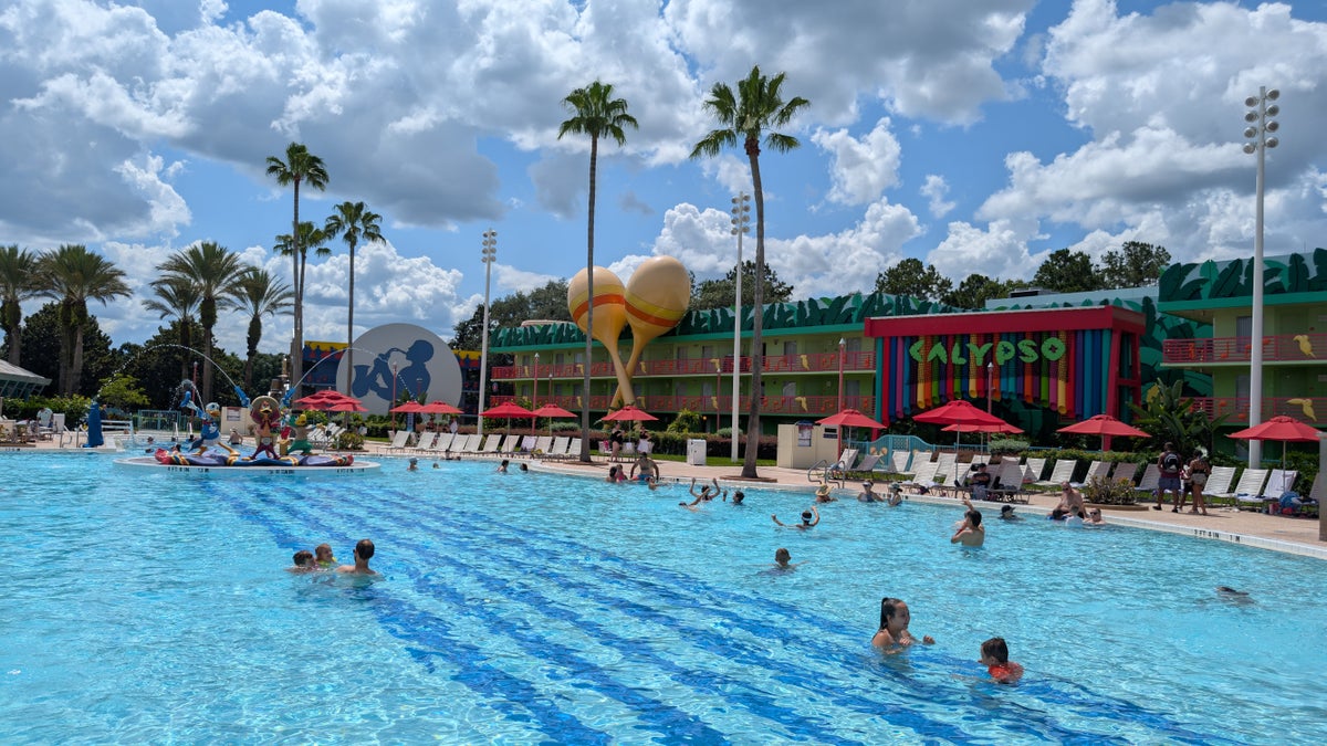 Disney's All Star Music Resort amenities pool Calypso pool and building