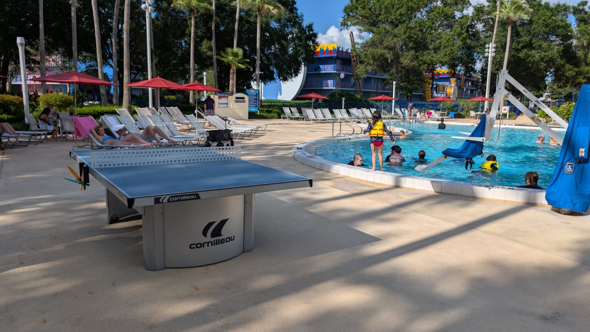 Disney's All Star Music Resort amenities pools Piano pool game table