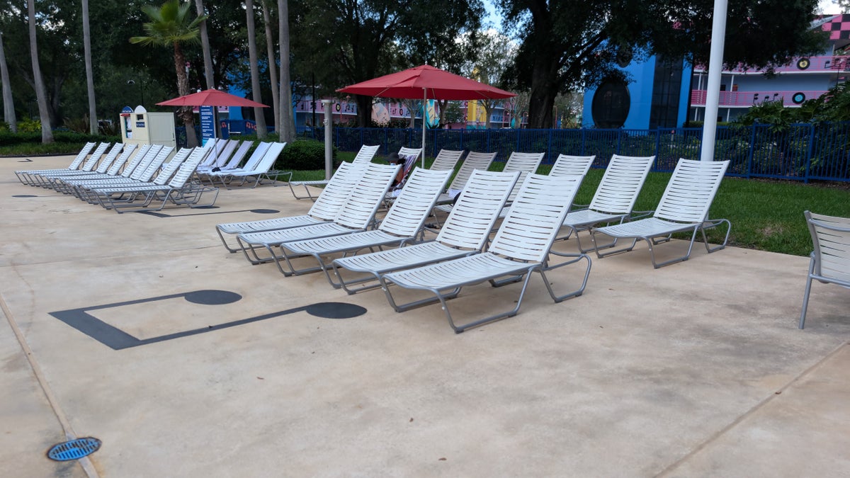 Disney's All Star Music Resort amenities pools Piano pool seating