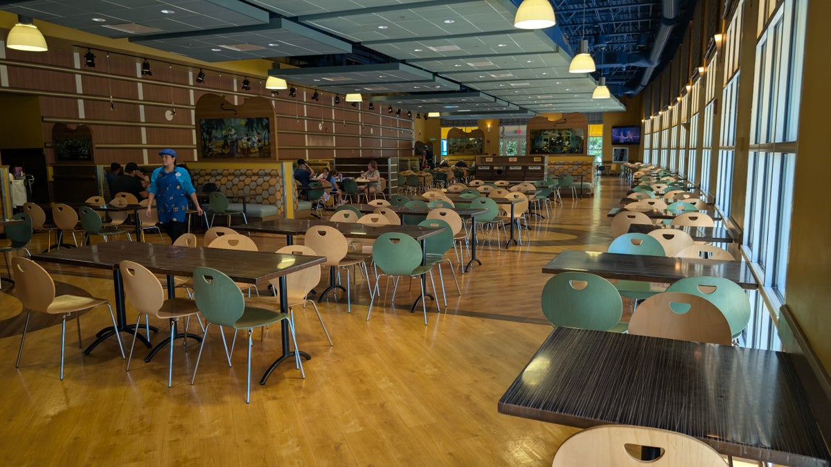 Disney's All Star Music Resort food and beverages Intermission food court interior dining space