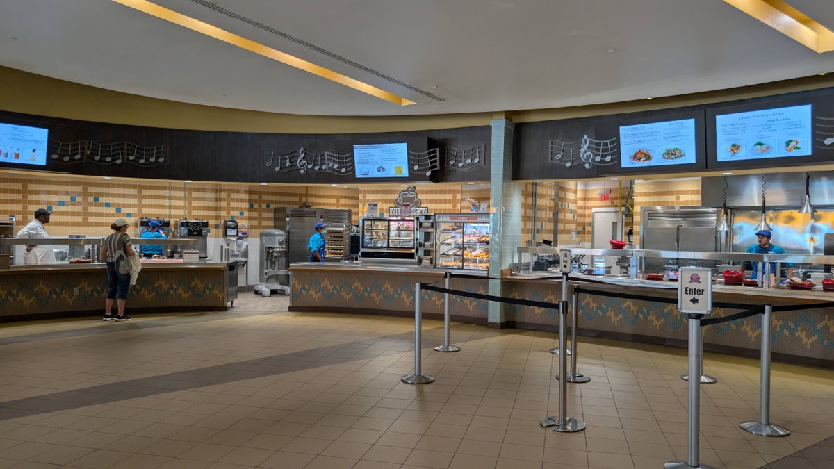 Disney's All Star Music Resort food and beverages Intermission food court order windows