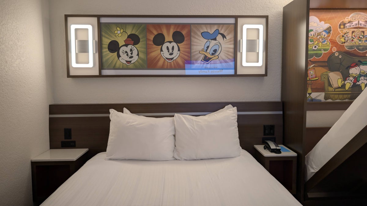 Disney's All Star Music Resort guest room bed art