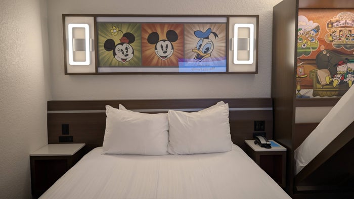 Disney's All Star Music Resort guest room bed art