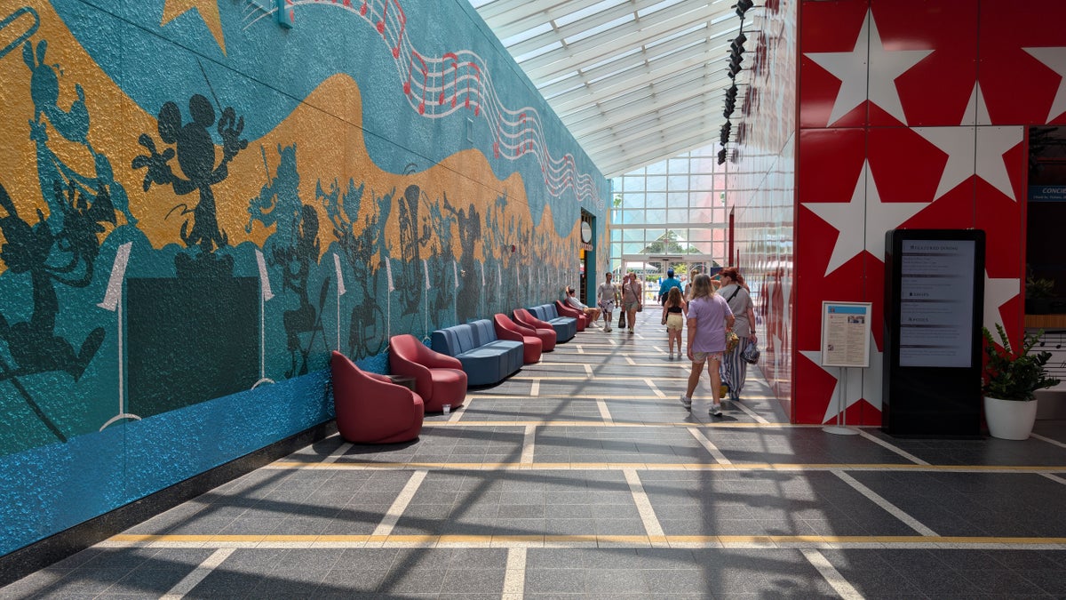 Disney's All Star Music Resort lobby walkway