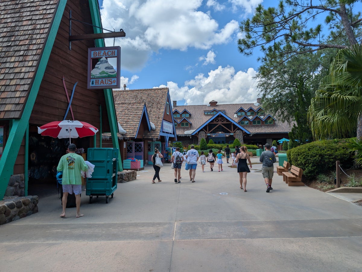 Disney's Blizzard Beach Water Park Alpine theming