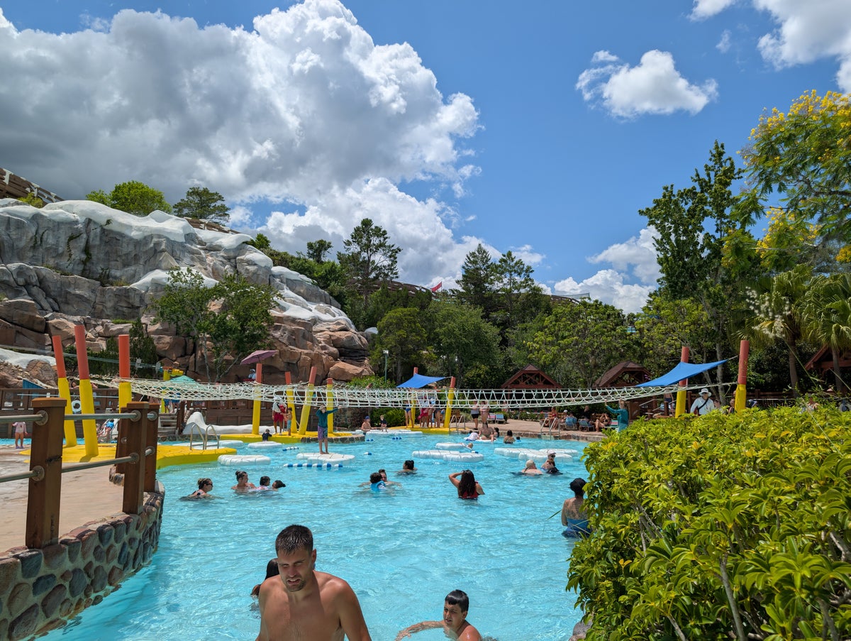 Disney's Blizzard Beach Water Park ski patrol training camp obstacle course