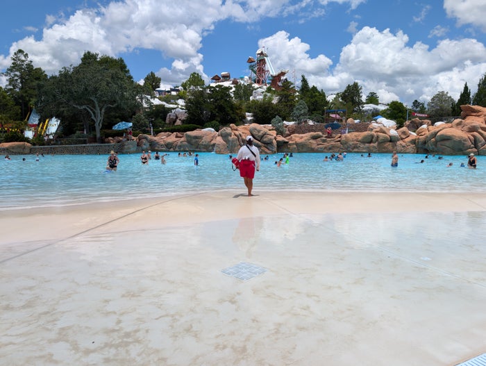 Disney’s Blizzard Beach Water Park wave pool Disney's Blizzard Beach Water Park wave pool