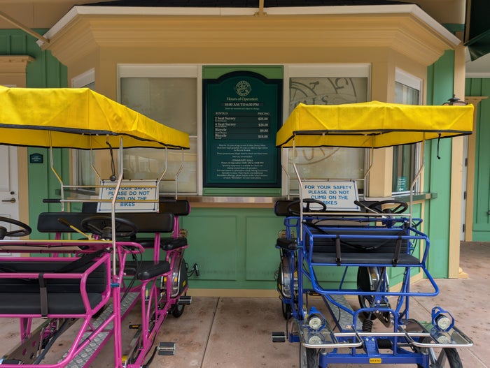 Disney's Saratoga Springs Resort & Spa amenities bike rental rates