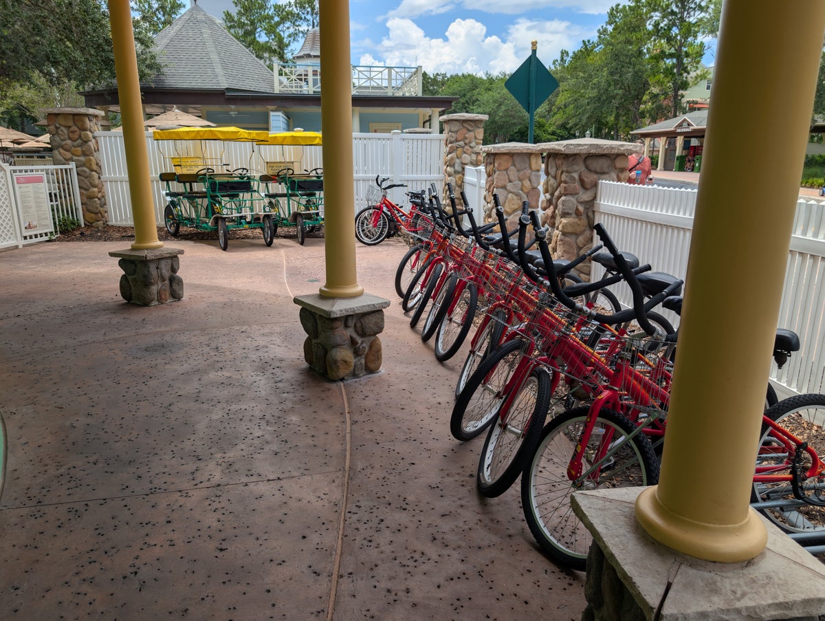 Disney's Saratoga Springs Resort & Spa amenities bikes for rent