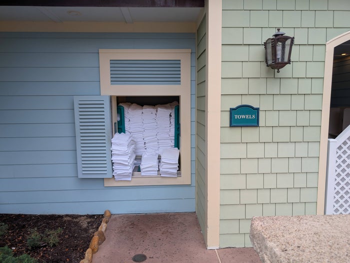 Disney's Saratoga Springs Resort & Spa amenities pool High Rock Spring pool towels