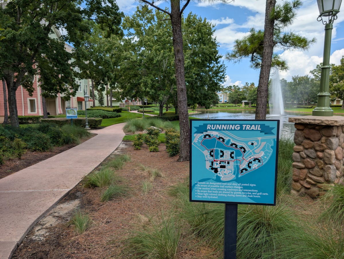 Disney's Saratoga Springs Resort & Spa amenities running trail