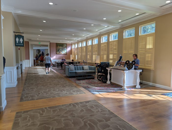 Disney's Saratoga Springs Resort & Spa lobby DVC desk