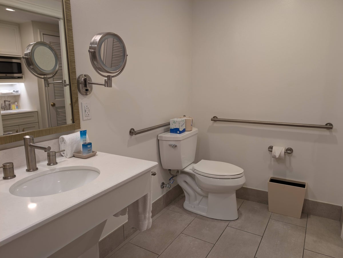 Disney's Saratoga Springs Resort & Spa room accessible bathroom toilet