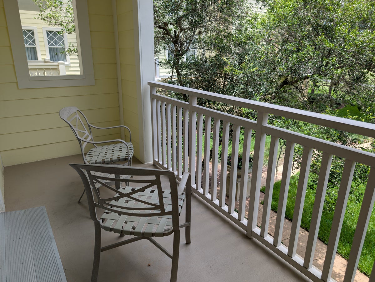 Disney's Saratoga Springs Resort & Spa room balcony furniture