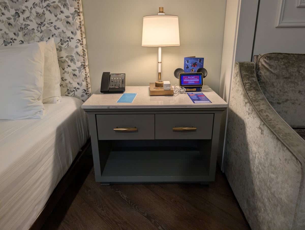 Disney's Saratoga Springs Resort & Spa room nightstand