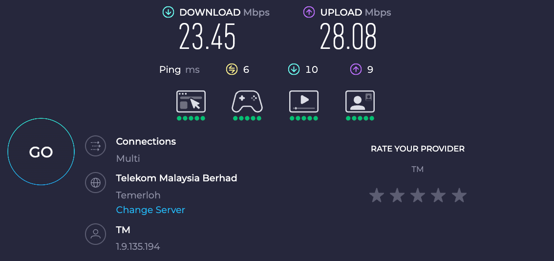 DoubleTree by Hilton Johor Bahru wi fi speeds