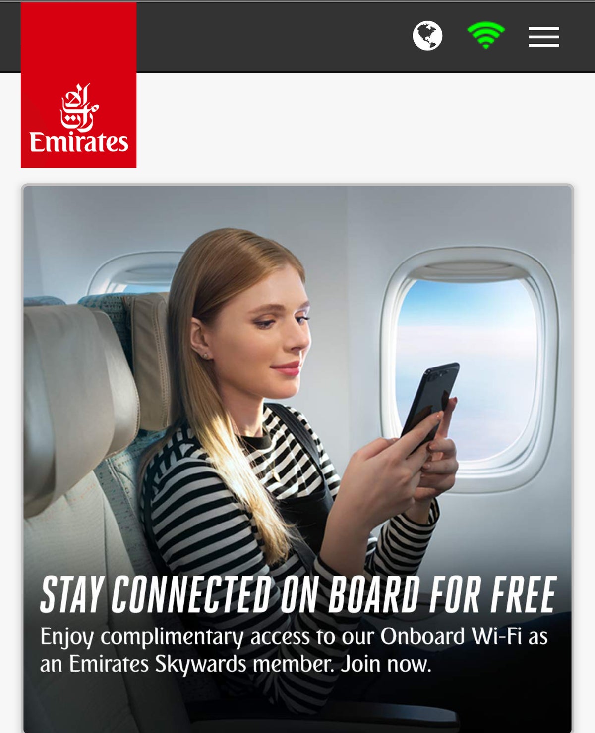 Free Wifi Emirates