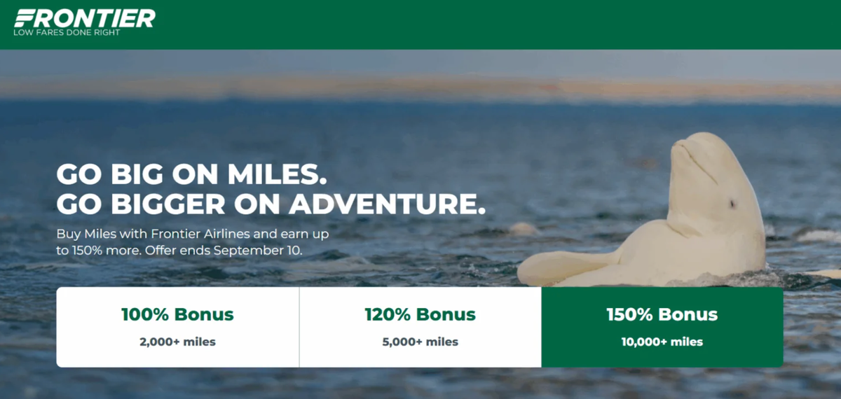 Frontier 150 bonus