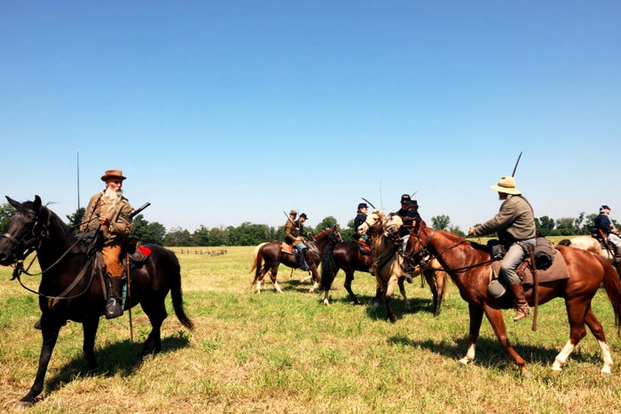 Gettysburg reenactment cavalry clash Daniel Lady Farm 2025 Gettysburg reenactment cavalry clash Daniel Lady Farm 2025