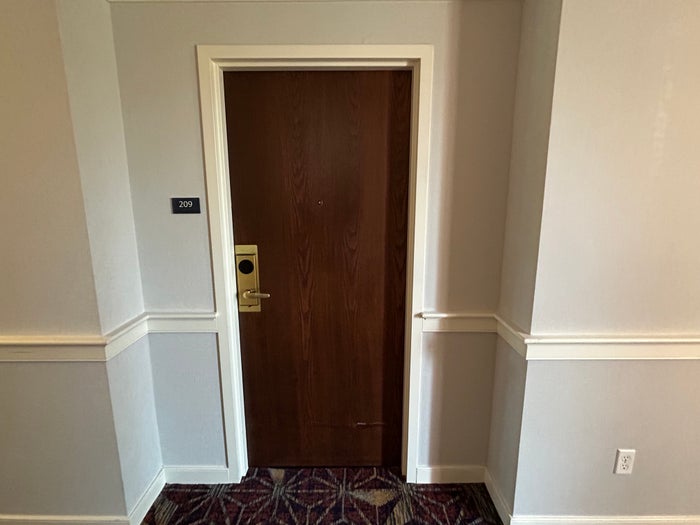 Hotel Gettysburg room 209 door Hotel Gettysburg room 209 door
