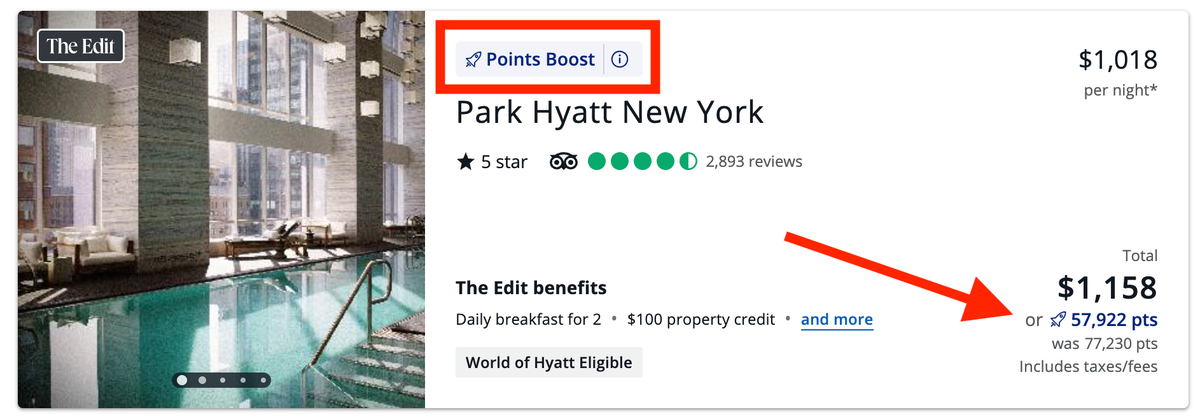 How to find Points Boost hotels through Chase Travel