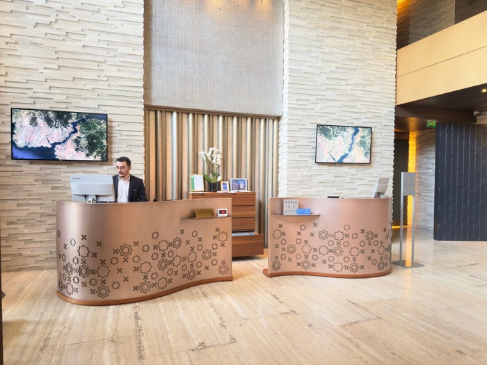 Hyatt Centric Levent Istanbul check in desk Hyatt Centric Levent Istanbul check in desk