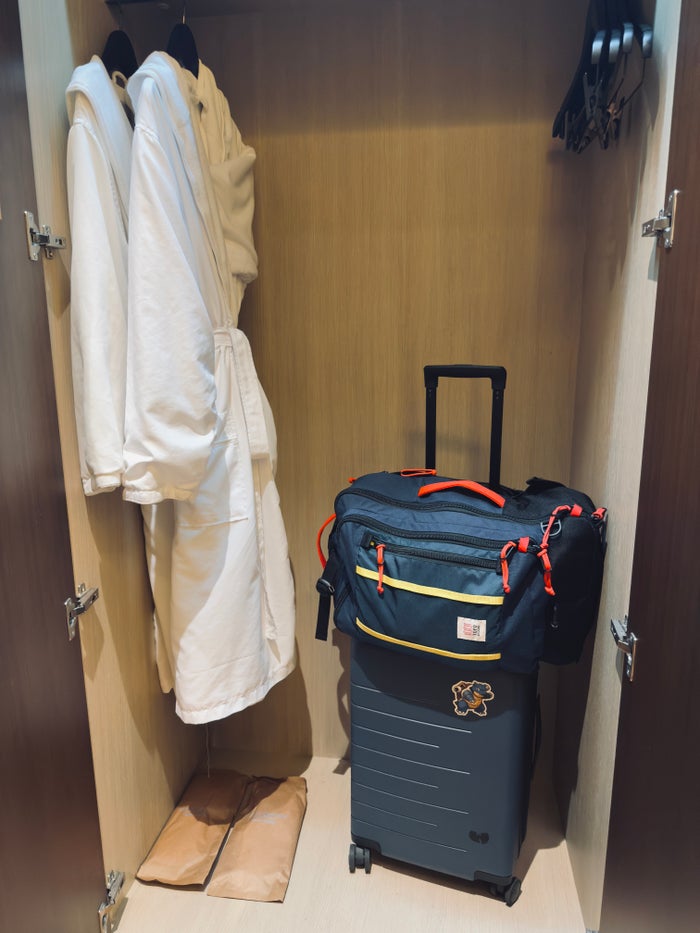 Hyatt Centric Levent Istanbul room closet Hyatt Centric Levent Istanbul room closet
