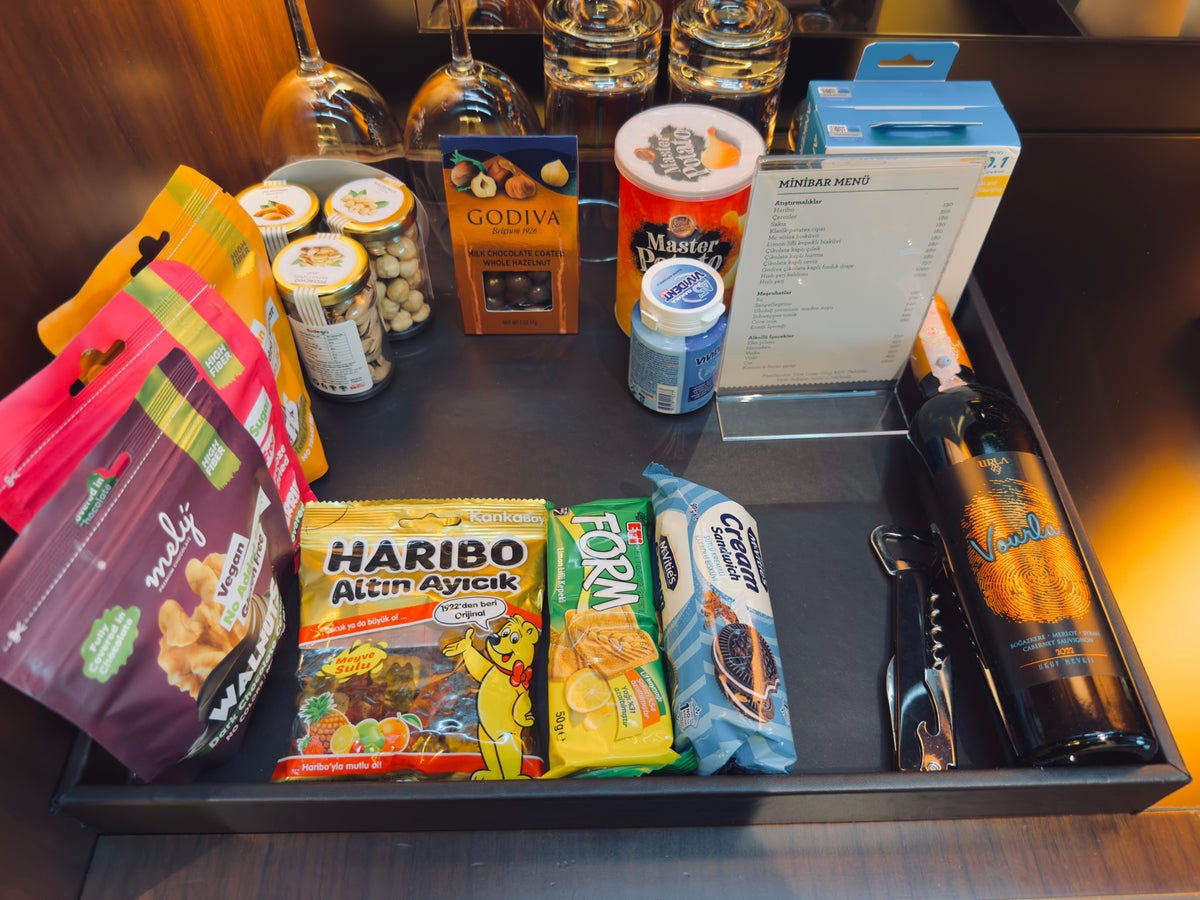 Hyatt Centric Levent Istanbul room minibar snacks