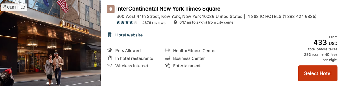 Intercontinental New York Times Square