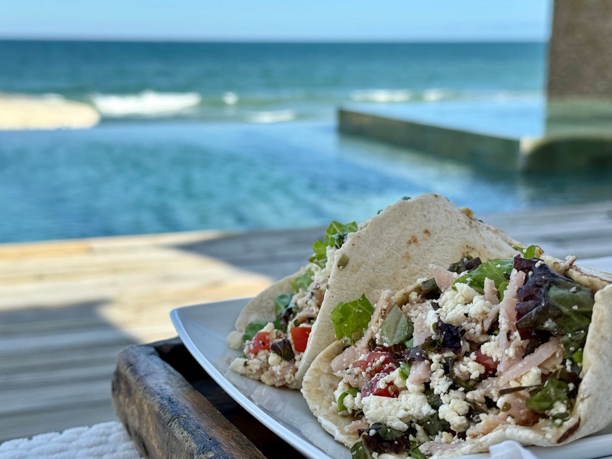 Kenoa Resort Brazil Hilton SLH poolside lunch wrap