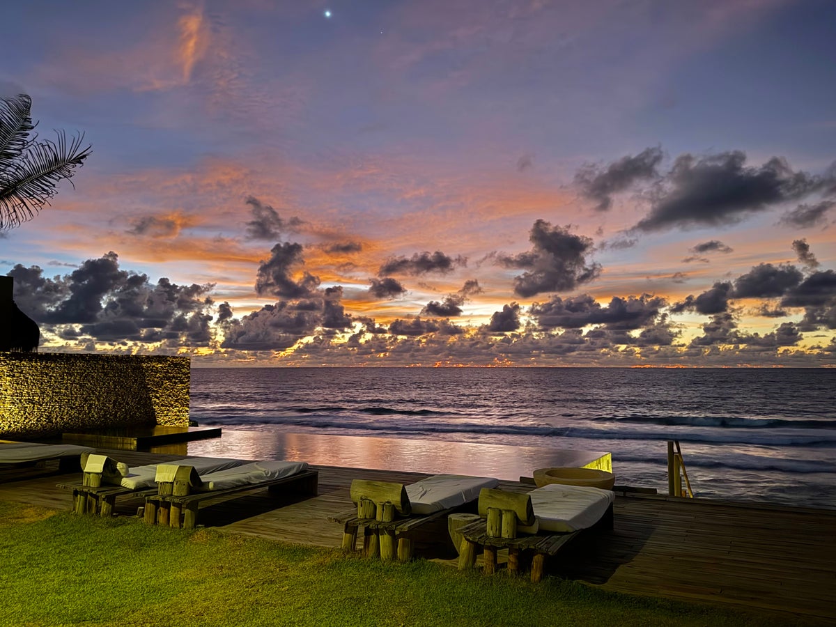 Kenoa Resort Brazil Hilton SLH poolside sunrise