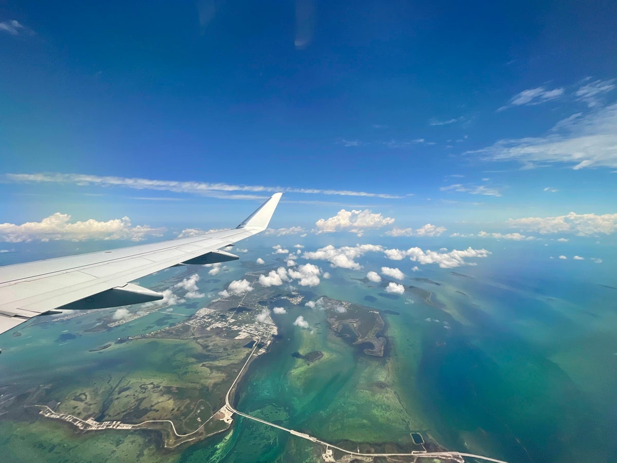 Key West from an airplane