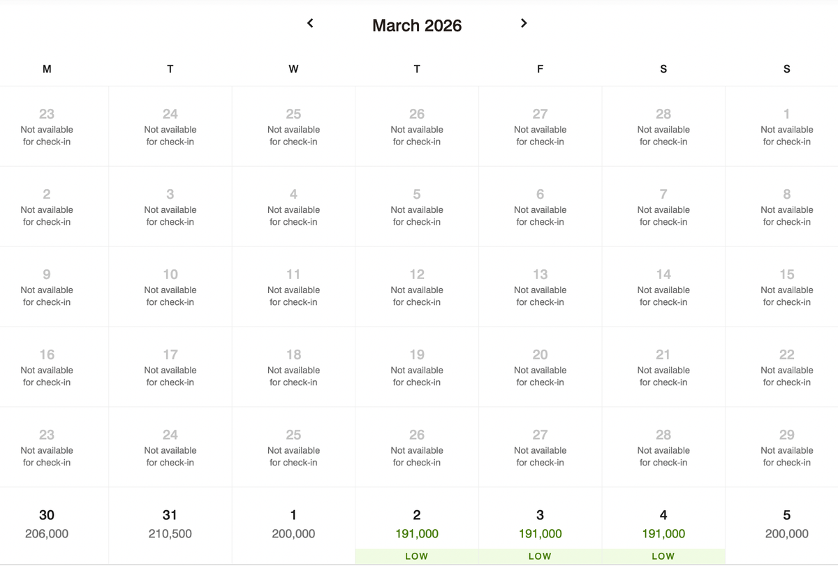 Lake Como EDITION march points redemptions