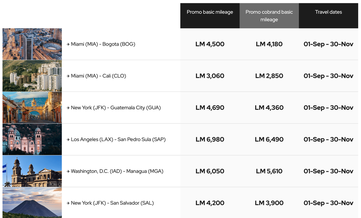 LifeMIles award sale July 2025 routes