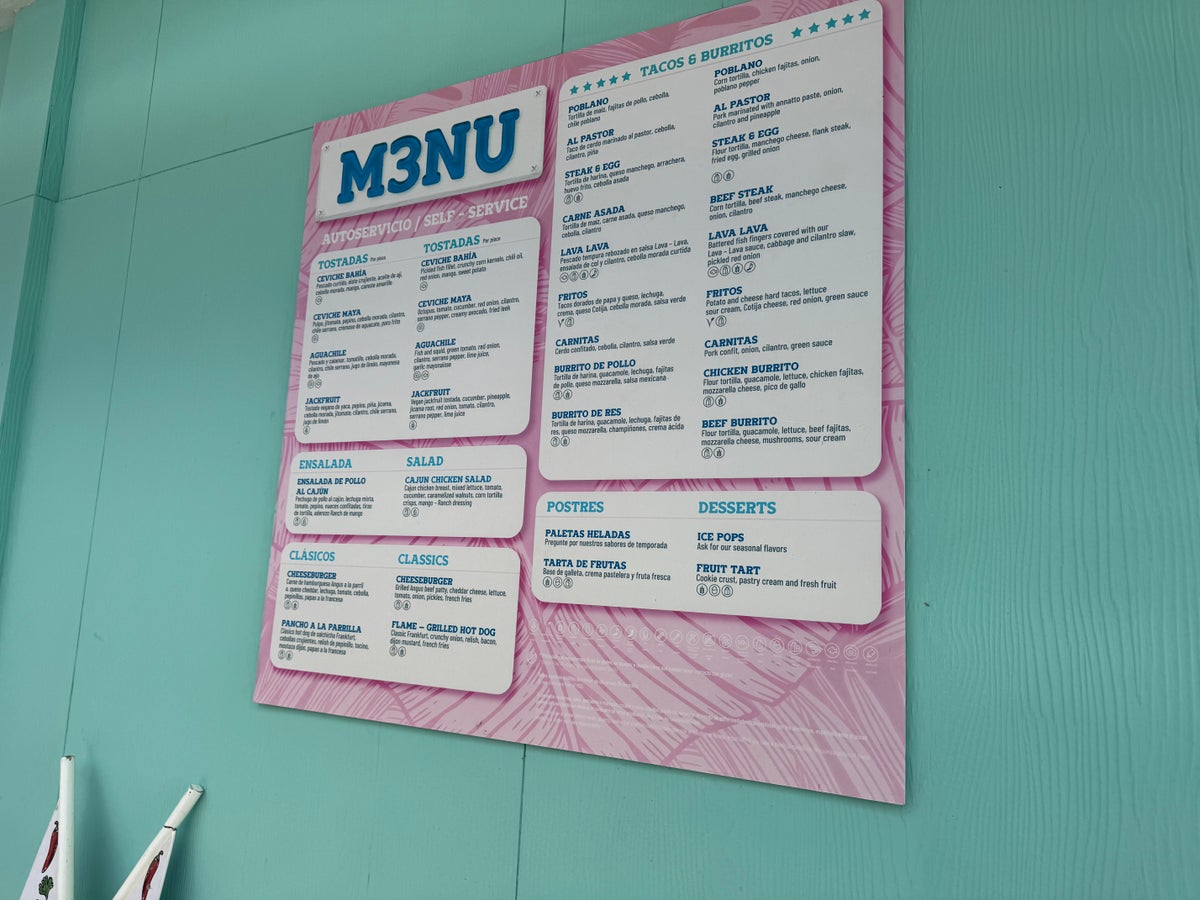 Margaritaville Island Reserve Riviera Maya License to Chill Menu