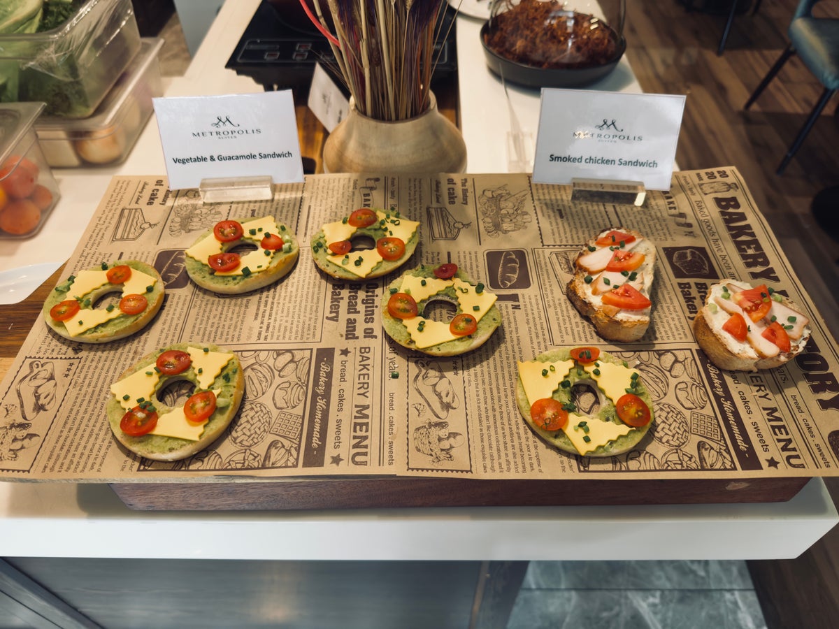 Metropolis Suites Bangkok breakfast sandwiches