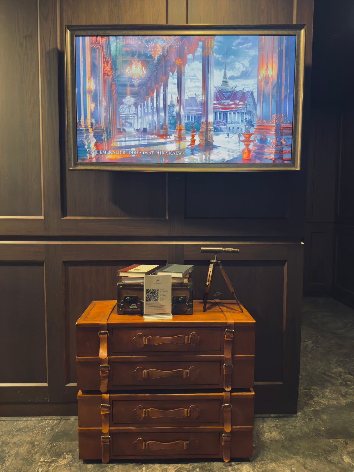 Metropolis Suites Bangkok lobby display