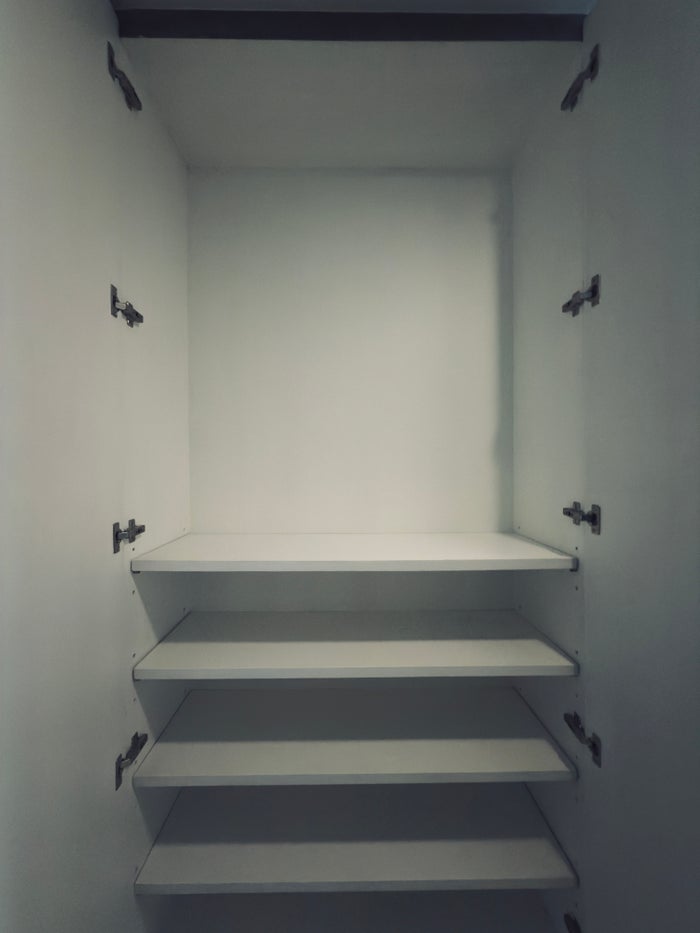 Metropolis Suites Bangkok room closet space Metropolis Suites Bangkok room closet space